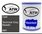 Preview: Opel, Technical Grey Metallic, 86R: 500ml Lackdose, von ATW Autoteile West.
